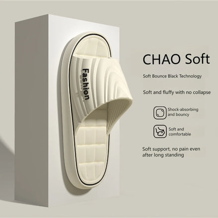 Claquettes d'Intérieur Ergonomiques "Fashion Silent" – Confort Moelleux & Semelle Silencieuse