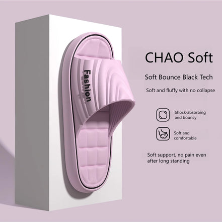 Claquettes d'Intérieur Ergonomiques "Fashion Silent" – Confort Moelleux & Semelle Silencieuse