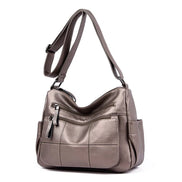 Sac Bandoulière Vintage Camel Multi-Poches