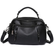 Sac à Main Femme en Cuir Grainé — Style Boston Chic