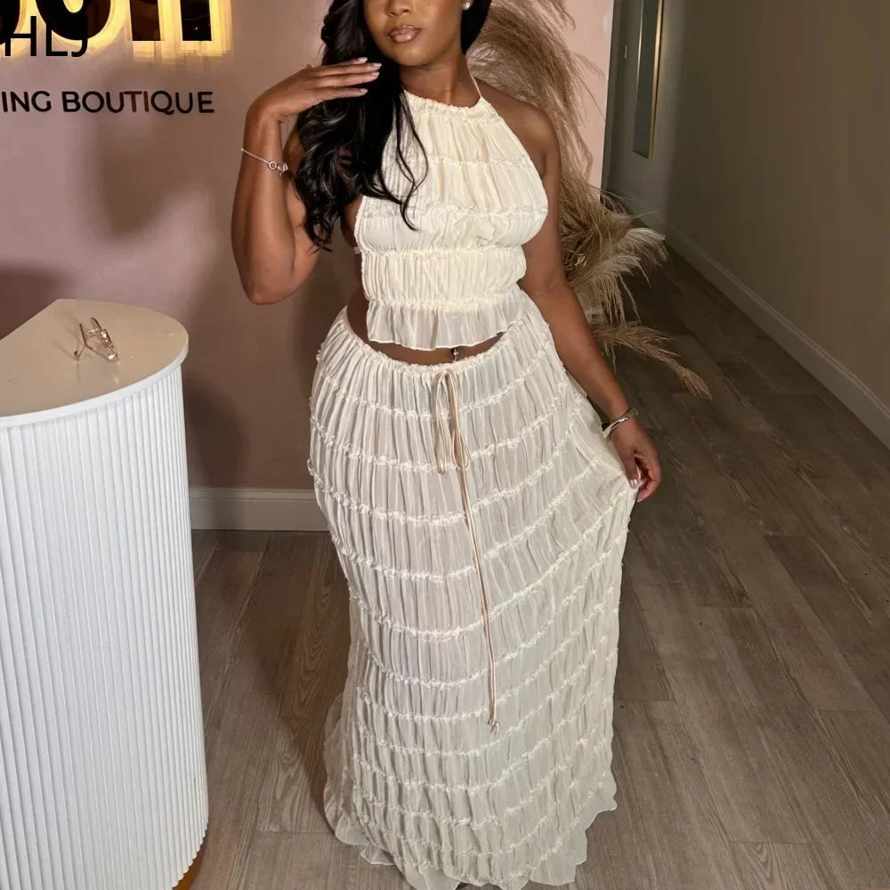 Robe Longue Plissée 
