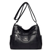 Sac Bandoulière Vintage Camel Multi-Poches