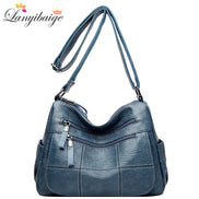 Sac Bandoulière Vintage Camel Multi-Poches