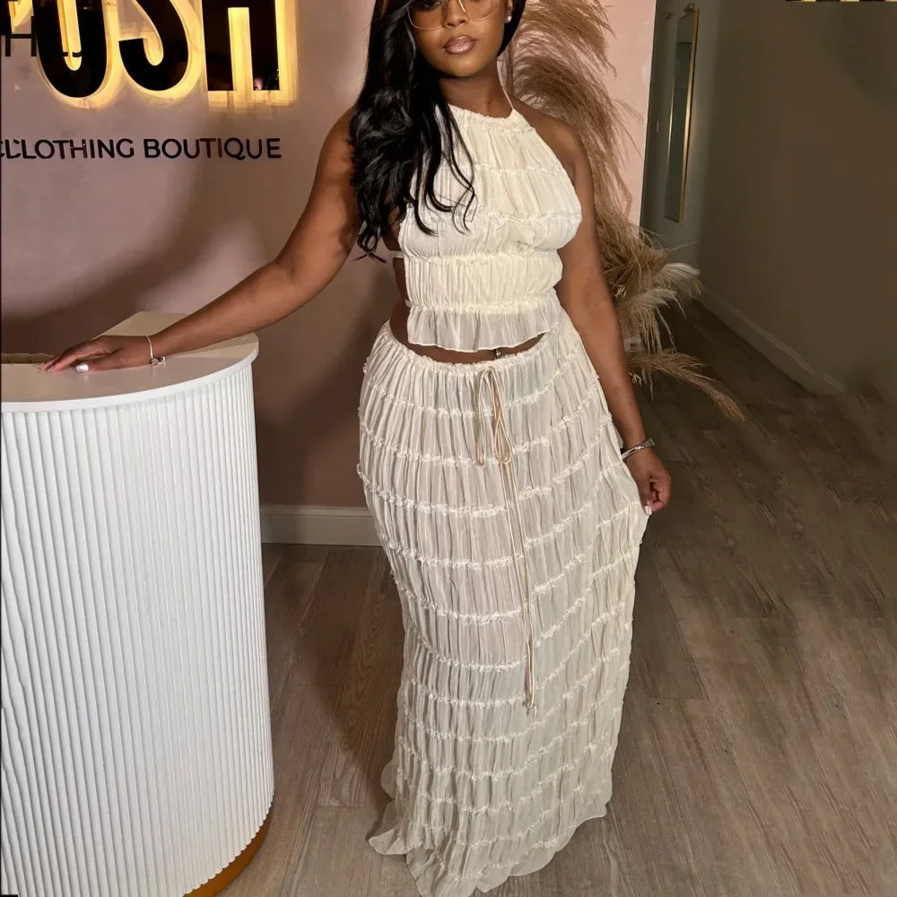 Robe Longue Plissée 