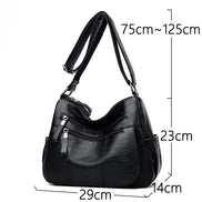 Sac Bandoulière Vintage Camel Multi-Poches