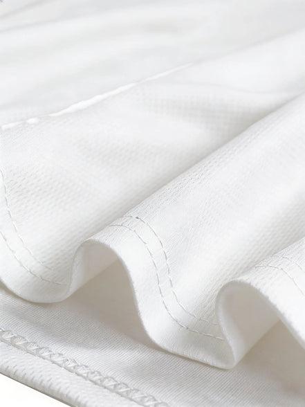 AKJ Fashion débardeur blanc homme, tissu respirant et séchage rapide pour le fitness et le sport.