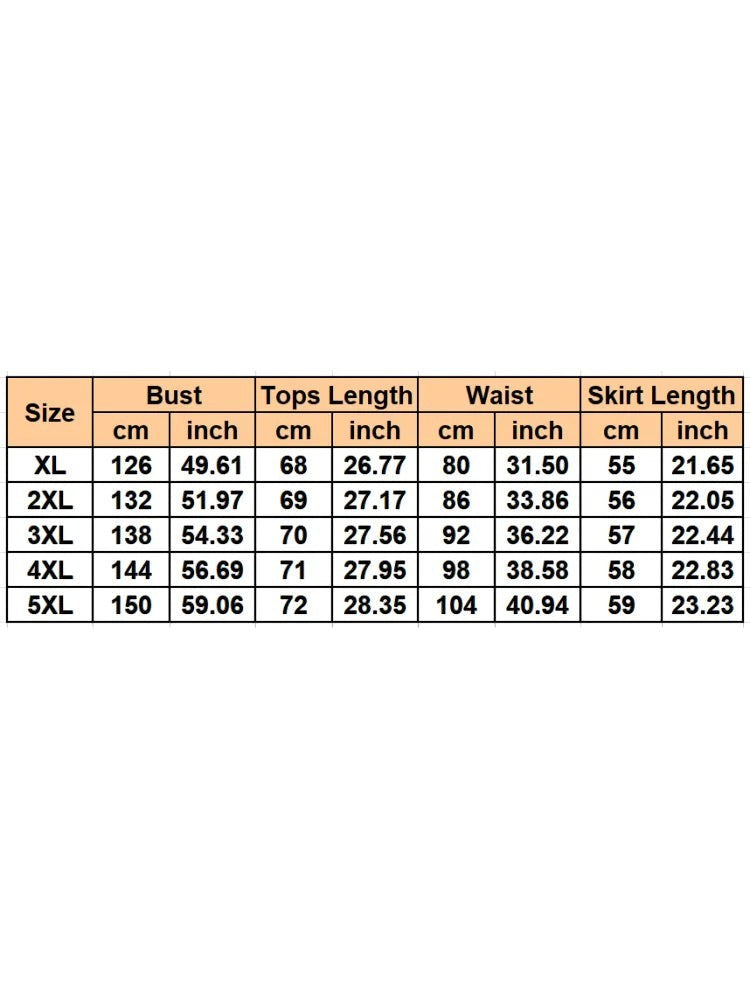 Tableau des tailles pour un ensemble AKJ Fashion : sweat zippé col montant kaki et jupe midi côtelée. Mesures en cm et pouces pour tour de poitrine, longueur haut, tour de taille et longueur jupe.