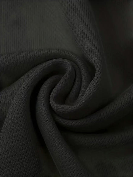 Ensemble sport AKJ Fashion homme 2 pièces, t-shirt MC et bas en tissu technique respirant gris foncé