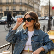 Lunettes œil de chat géométriques noires en polycarbonate, style rétro Pin-up, par AKJ Fashion