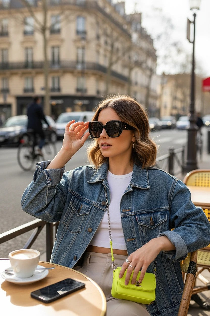 Lunettes œil de chat géométriques noires en polycarbonate, style rétro Pin-up, par AKJ Fashion