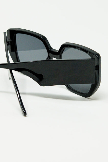 AKJ Fashion lunettes œil de chat géométriques noires en polycarbonate, style rétro Pin-up.