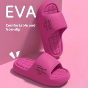 AKJ Fashion pantoufles d'été roses rembourrées en EVA, légères, confortables et antidérapantes pour femme.
