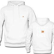 AKJ Fashion sweat à capuche blanc unisexe avec inscription 