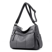 Sac Bandoulière Vintage Camel Multi-Poches