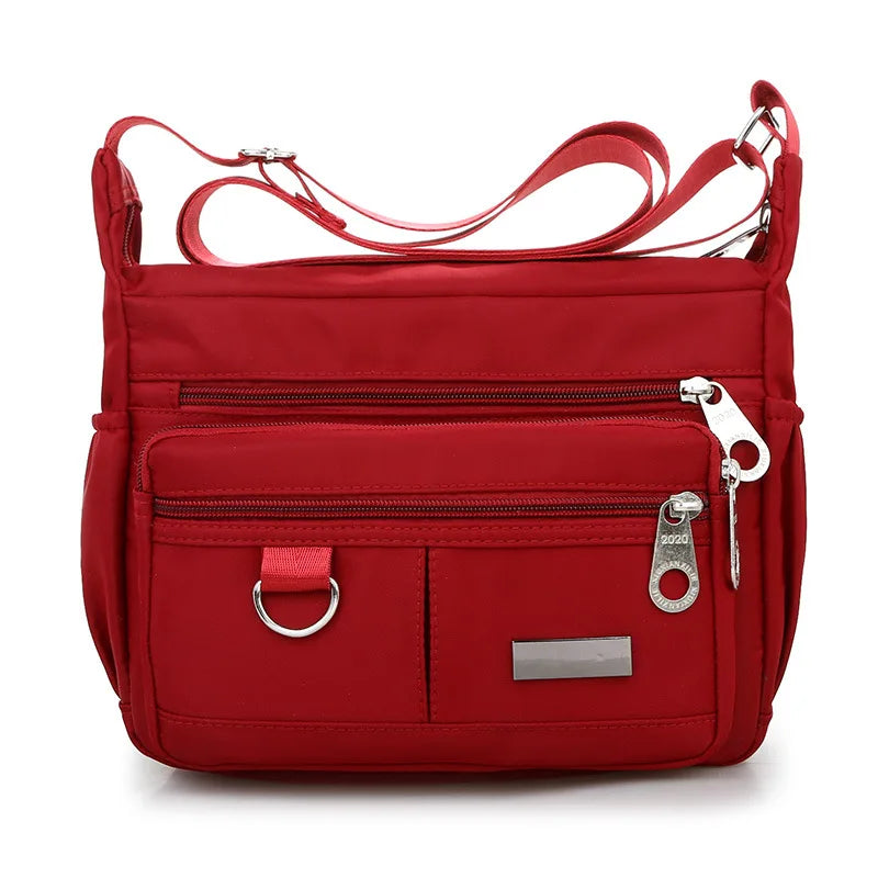 Sac Bandoulière Femme Multi-Poches — Nylon Imperméable